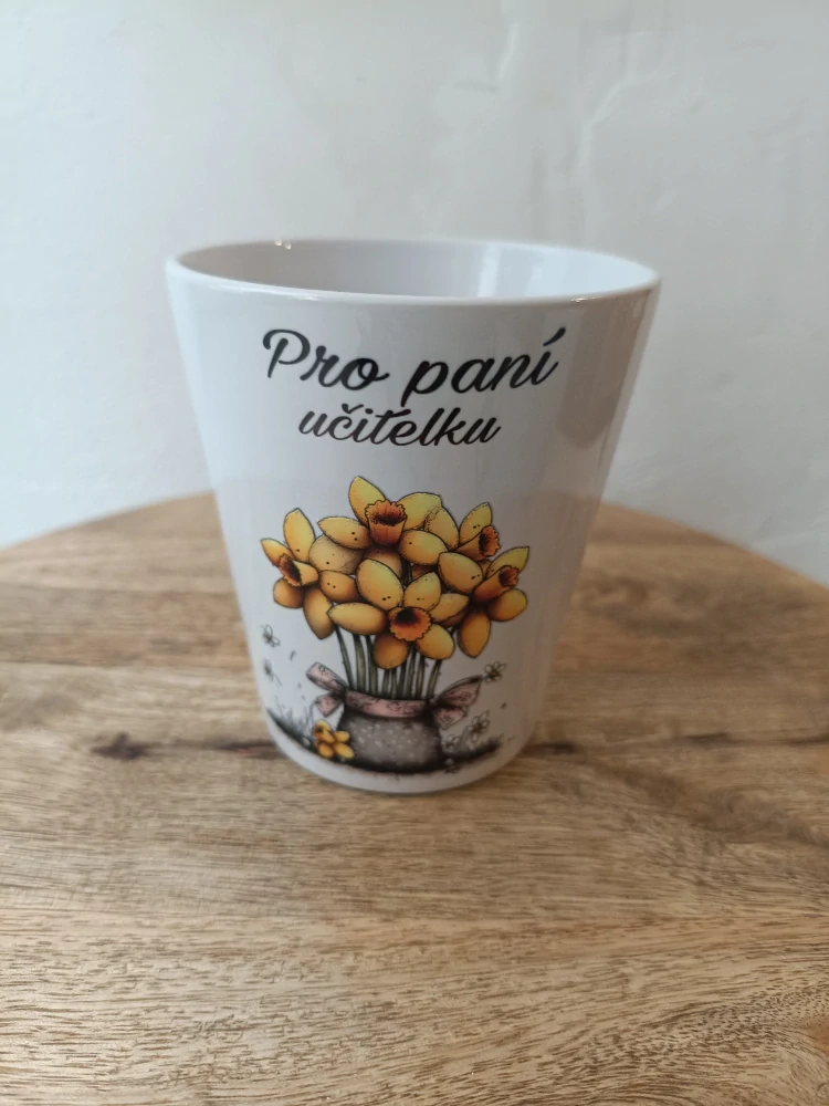 Květináč pro paní učitelku 