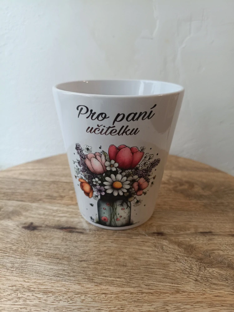 Květináč pro paní učitelku 