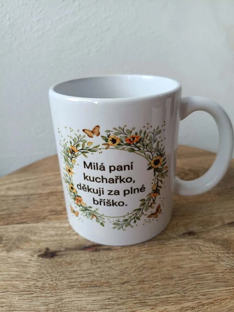 Hrníček poděkování pro paní kuchařku 