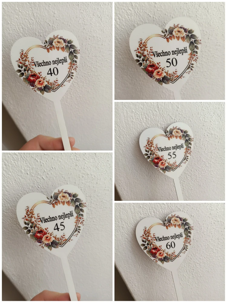 Zápich všechno nejlepší ke 40,45,50,55,60