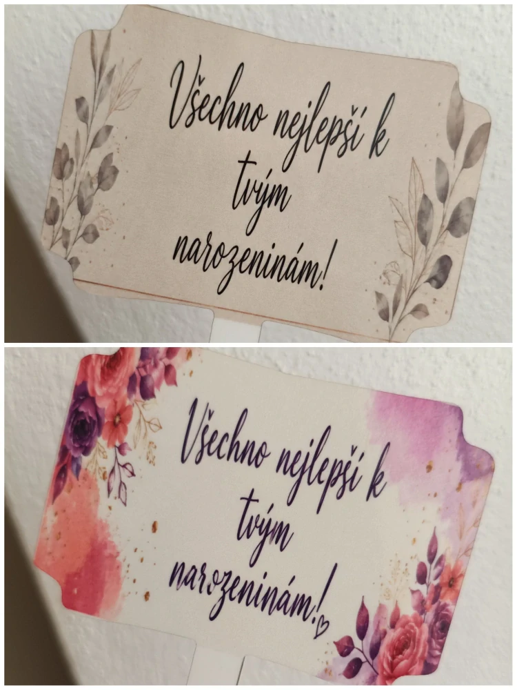 Zápich do kytky, dortu