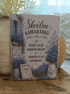 Buková destička pro kamarádku 